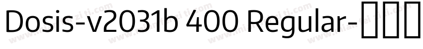 Dosis-v2031b 400 Regular字体转换